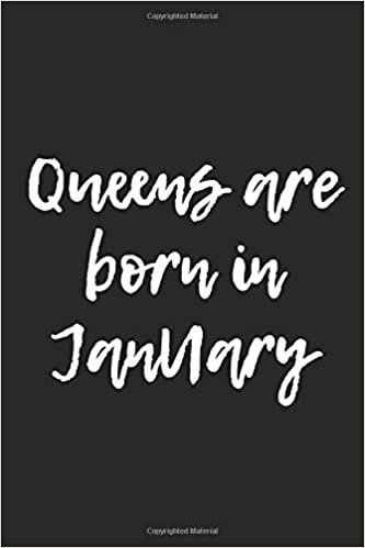 okumak Queens are born in January: Lined Journal or Notebook 6x9 inches with 120