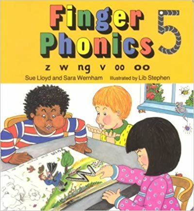 okumak Finger Phonics: z, w, ng, v, oo, oo: Z, W, Ng, V, Oo, Oo Bk. 5 (Jolly Phonics)