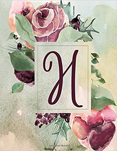 okumak H: Wine Green Floral 3-Year Monthly Calendar 2020-2022 (Wine Green Floral 3-Yr Calendar Alphabet Series - Letter H, Band 8)