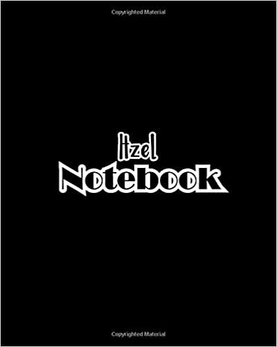 okumak Itzel Notebook: 100 Sheet 8x10 inches for Notes, Plan, Memo, for Girls, Woman, Children and Initial name on Matte Black Cover