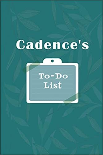 okumak Cadence&#39;s To˗Do list: Checklist Notebook | Daily Planner Undated Time Management Notebook