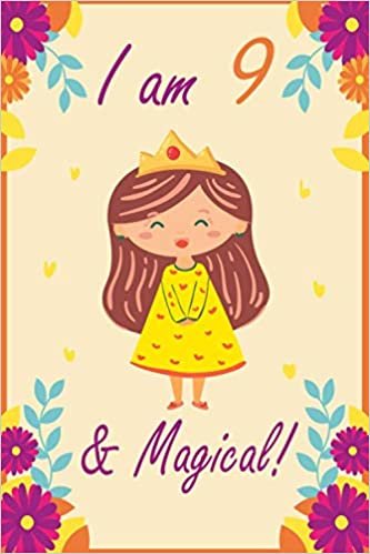 okumak I Am 9 &amp; Magical!: Happy 9th Birthday, 9 Years Old Gift Ideas for Boys, Girls, Son, Daughter, Amazing, funny gift idea... birthday notebook, Funny Card Alternative