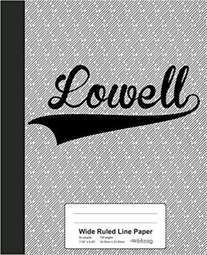 okumak Wide Ruled Line Paper: LOWELL Notebook (Weezag Wine Review Paper Notebook)