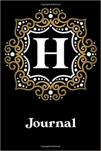 okumak H Journal: Monogrammed - Personalized Initial “H” Notebook - Elegant Indian Mandala Look Gift - 6x9&quot; Lined Book for Notes &amp; Personal Writing w/ ... &amp; Gold Style Diary or Executive Monogram