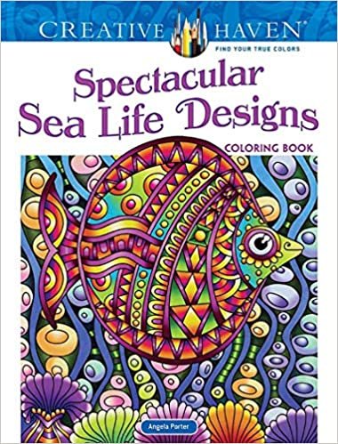okumak Creative Haven Spectacular Sea Life Designs Coloring Book (Creative Haven Coloring Books)