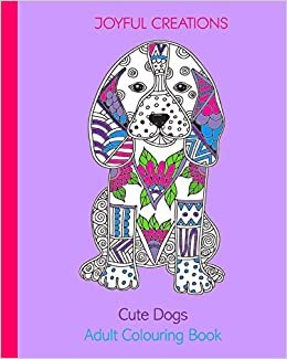 okumak Cute Dogs: Adult Colouring Book (UK Edition)