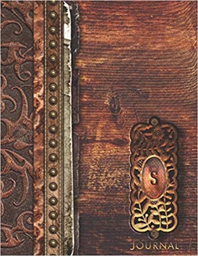 okumak S Journal: Rustic Vintage Designed Initial S Monogram Notebook : Journal Style Blank Lined Paper : Large