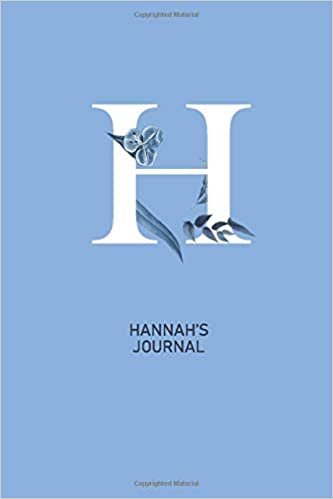 okumak Hannah&#39;s Journal: Letter H Lined Shiny Cryan Blue Writing Notebook Journal Dairy with Blue Cryan Flowers, 120 Pages, 6&#39;&#39;x9&#39;&#39;, Gift For Girls, Mothers, Aunt, GirlFriend...