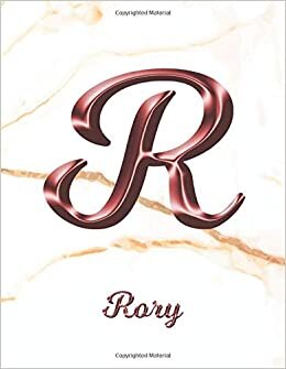 okumak Rory: 2 Year Weekly Planner with Note Pages (24 Months) | Jan 2021 - Dec 2022 | White Marble Rose Gold Pink Effect Custom Name Letter R | Week ... | Plan Each Day, Set Goals &amp; Get Stuff Done
