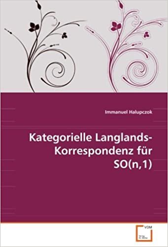 okumak Kategorielle Langlands-Korrespondenz für SO(n,1)