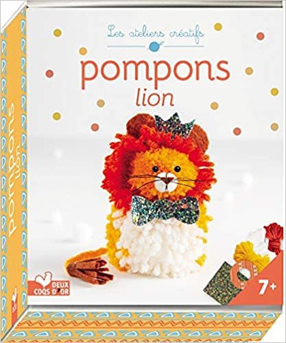 okumak Pompons lion - mini-boîte avec accessoires (loisirs créatifs)