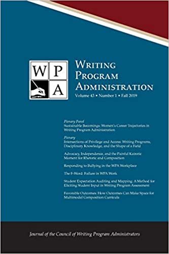Wpa: Writing Program Administration 43.1 (Fall 2019)