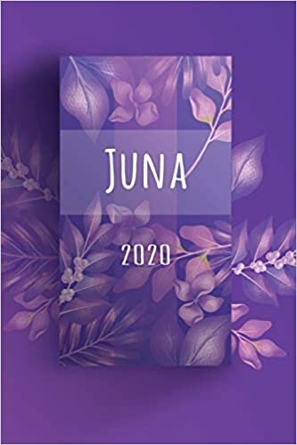 okumak Terminkalender 2020: Für Juna personalisierter Taschenkalender und Tagesplaner ca DIN A5 | 376 Seiten | 1 Seite pro Tag | Tagebuch | Wochenplaner