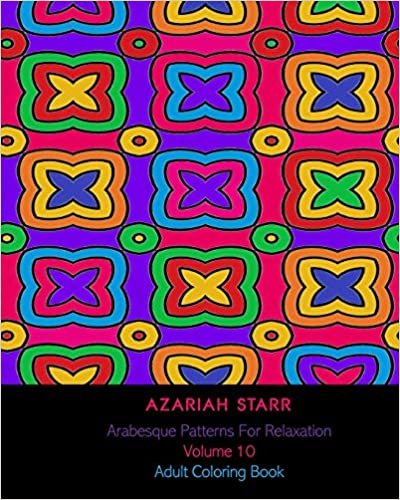 okumak Arabesque Patterns For Relaxation Volume 10: Adult Coloring Book