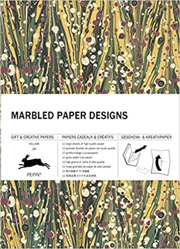 okumak Marbled Paper Designs: Gift &amp; Creative Paper Book Vol. 102 (Multilingual Edition) (Gift &amp; creative papers (102))