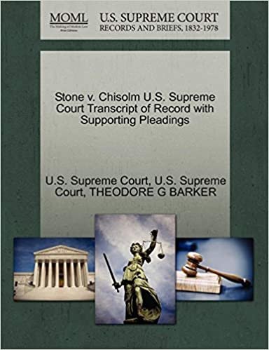 okumak Stone v. Chisolm U.S. Supreme Court Transcript of Record with Supporting Pleadings