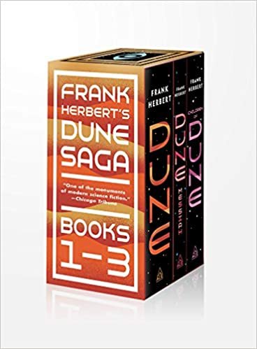 okumak Frank Herbert&#39;s Dune Saga 3-Book Boxed Set: Dune, Dune Messiah, and Children of Dune
