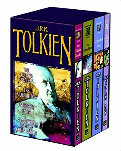 مجموعة صندوق Tolkien Fantasy Tales (قارئ Tolkien/قراءة Silmarillion/قصاصات غير مكتملة/ السير غاوين والفرقة الخضراء)