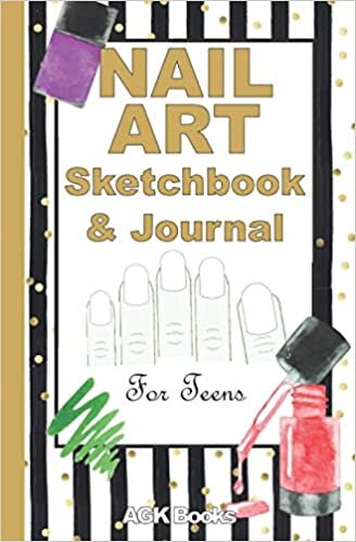 okumak NAIL ART SKETCHBOOK &amp; JOURNAL FOR S: Blank Nail Templates to practice and record your designs. Get creative with this Nail Art Sketchbook &amp; ... gift for s or adults who love make up!