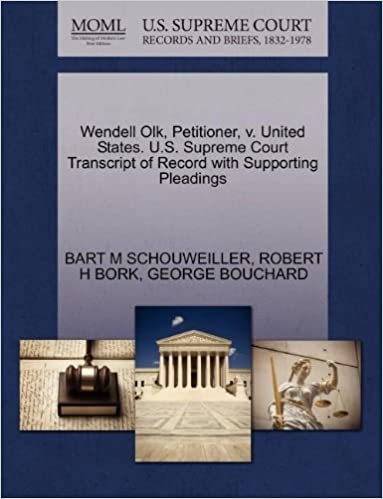 okumak Wendell Olk, Petitioner, v. United States. U.S. Supreme Court Transcript of Record with Supporting Pleadings