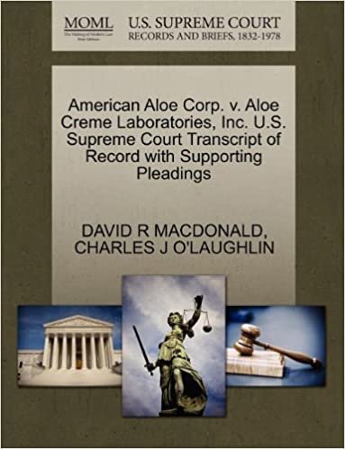 okumak American Aloe Corp. v. Aloe Creme Laboratories, Inc. U.S. Supreme Court Transcript of Record with Supporting Pleadings
