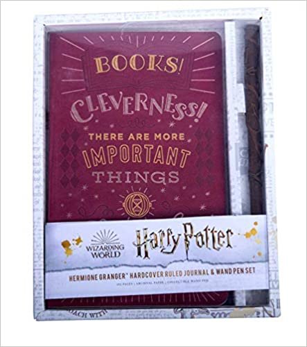 okumak Harry Potter: Hermione Granger Hardcover Ruled Journal and Wand Pen Set