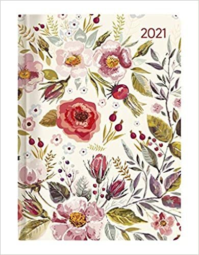 okumak Ladytimer Flower Field 2021 - Blume - Taschenkalender A6 (11x15 cm) - Weekly - 192 Seiten - Notiz-Buch - Termin-Planer - Alpha Edition