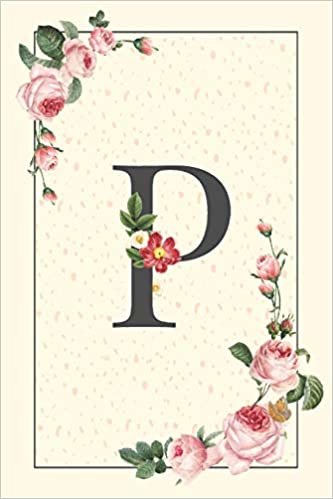okumak Daily To Do List Notebook P: Simple Floral Initial Monogram Letter P | 100 Daily Lined To Do Checklist Notebook Planner And Task Manager Undated With ... And Notes, Gifts For Boss And Coworker