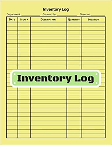 okumak Inventory log: V.15 - Inventory Tracking Book, Inventory Management and Control, Small Business Bookkeeping / double-sided perfect binding, non-perforated