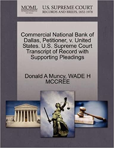 okumak Commercial National Bank of Dallas, Petitioner, v. United States. U.S. Supreme Court Transcript of Record with Supporting Pleadings