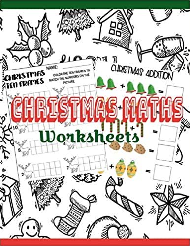 indir Christmas Maths Worksheets: Kindergarten Christmas Math Worksheets. Worksheets Preschool Christmas Counting Learning with Tree, Snowflakes, ... Winter for Coloring. Ten Frames Math Activity