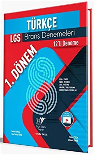 okumak Beyin Takımı 8. Sınıf LGS 1. Dönem Türkçe 12&#39;li Branş Denemeleri