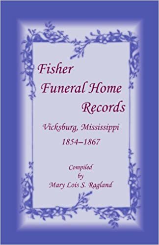 okumak Fisher Funeral Home RecordsVicksburg, Mississippi 1854-1867