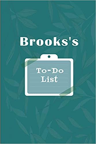 okumak Brooks&#39;s To˗Do list: Checklist Notebook | Daily Planner Undated Time Management Notebook
