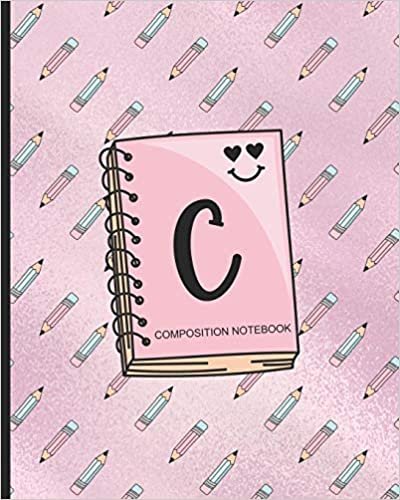 okumak Composition Notebook C: Monogrammed Initial Primary School Wide Ruled Interior Notebook