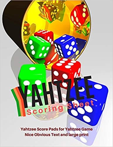 okumak Yahtzee Scoring Sheet: V.6 Yahtzee Score Pads for Yahtzee Game Nice Obvious Text and large print yahtzee score card 8.5 by 11 inch