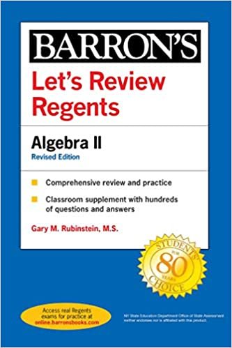okumak Let&#39;s Review Regents: Algebra II Revised Edition (Barron&#39;s Regents NY)