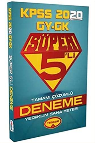 okumak Yediiklim KPSS Genel Yetenek Genel Kültür Tamamı Çözümlü Süper 5 li Deneme-YENİ