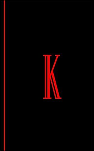 okumak Monogram Letter K Journal: Password Keeper Organizer Discreet Notebook Personalized Initial K Larger Print 5x8