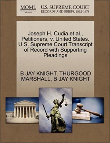 okumak Joseph H. Cudia et al., Petitioners, v. United States. U.S. Supreme Court Transcript of Record with Supporting Pleadings
