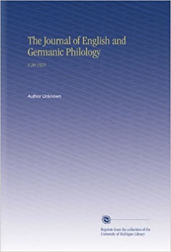 okumak The Journal of English and Germanic Philology: V.20 1921