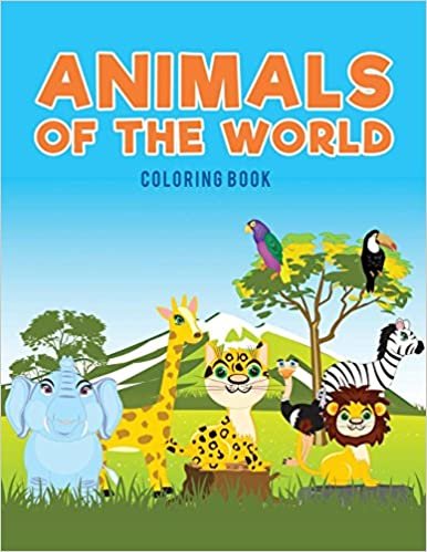 okumak Animals of the world coloring Book