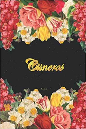 okumak Cisneros Notebook: Lined Notebook / Journal with Personalized Name, &amp; Monogram initial C on the Back Cover, Floral Cover, Gift for Girls &amp; Women