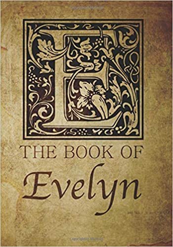 okumak The Book of Evelyn: Personalized name monogramed letter G journal notebook in antique distressed style. Great gift for writers, creative literary &amp; lovers of arts and crafts style calligraphy.