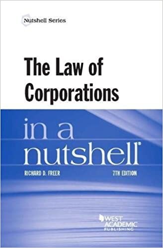 okumak Freer, R: The Law of Corporations in a Nutshell (Nutshells)