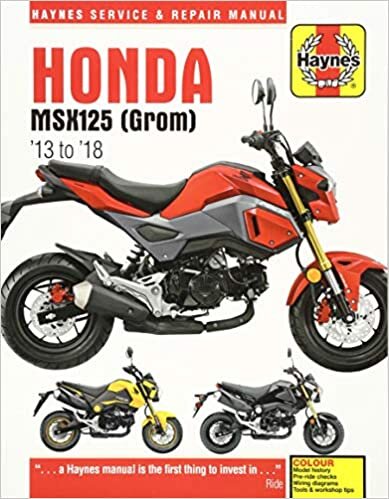 okumak Honda MSX125 (Grom) 2013-18 Service and Repair Man (Haynes Powersport)
