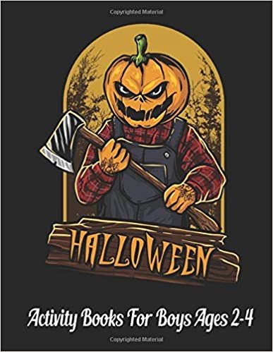 okumak Halloween Activity Books For Boys Ages 2-4: 45 Challenge Halloween coloring page and Improve fine skills for Preschoolers