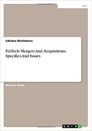 okumak FinTech Mergers And ¿cquisitions. Specifics And Issues