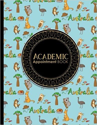 okumak Academic Appointment Book: 2 Columns Appointment Log Book, Appointment Time Planner, Hourly Appointment Calendar, Cute Australia Cover: Volume 68