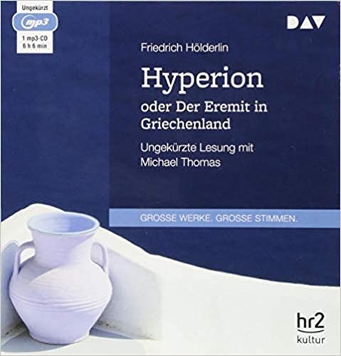 okumak Hölderlin, F: Hyperion oder Der Eremit/MP3-CD